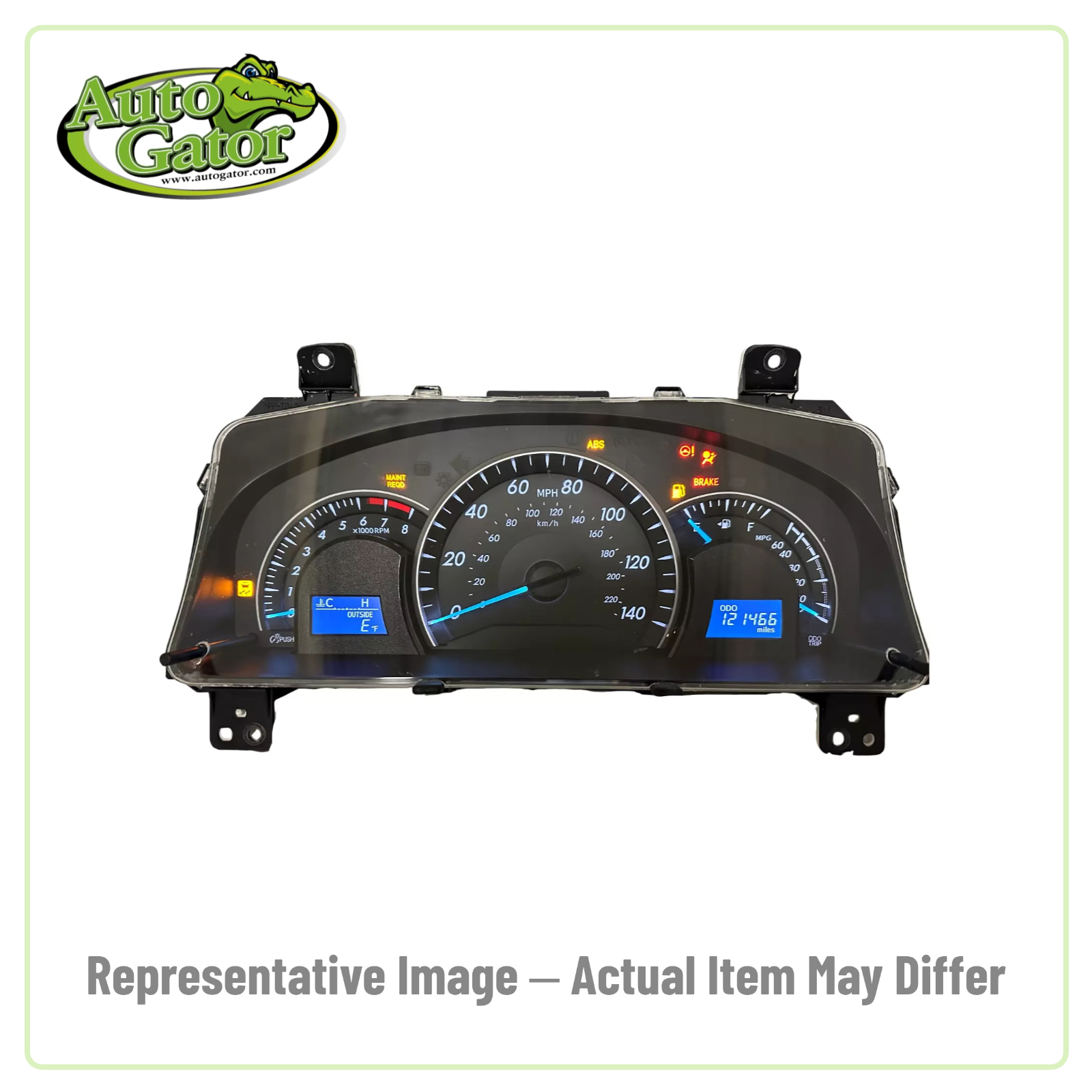 Speedometer Assembly -- representative image